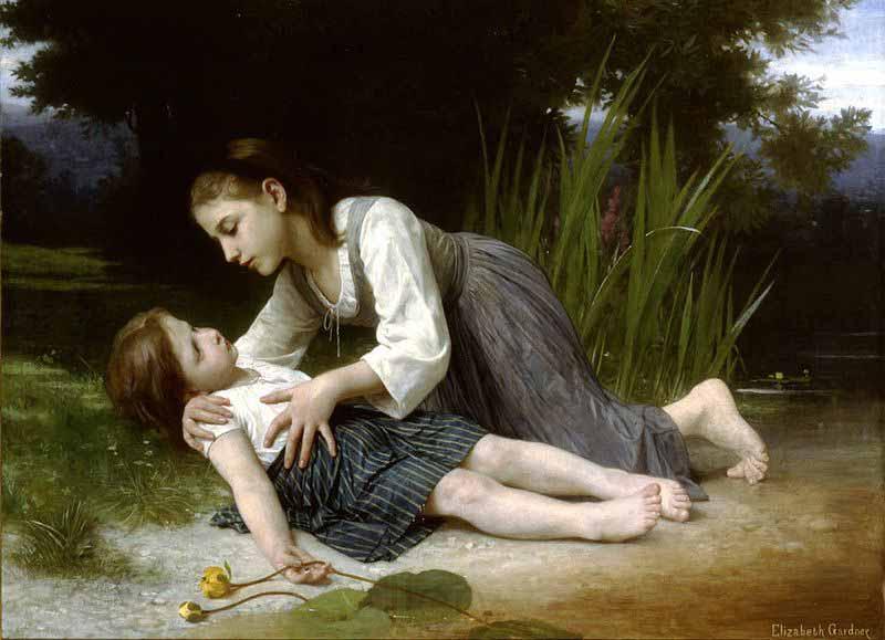 Elizabeth Jane Gardner The Imprudent Girl Norge oil painting art